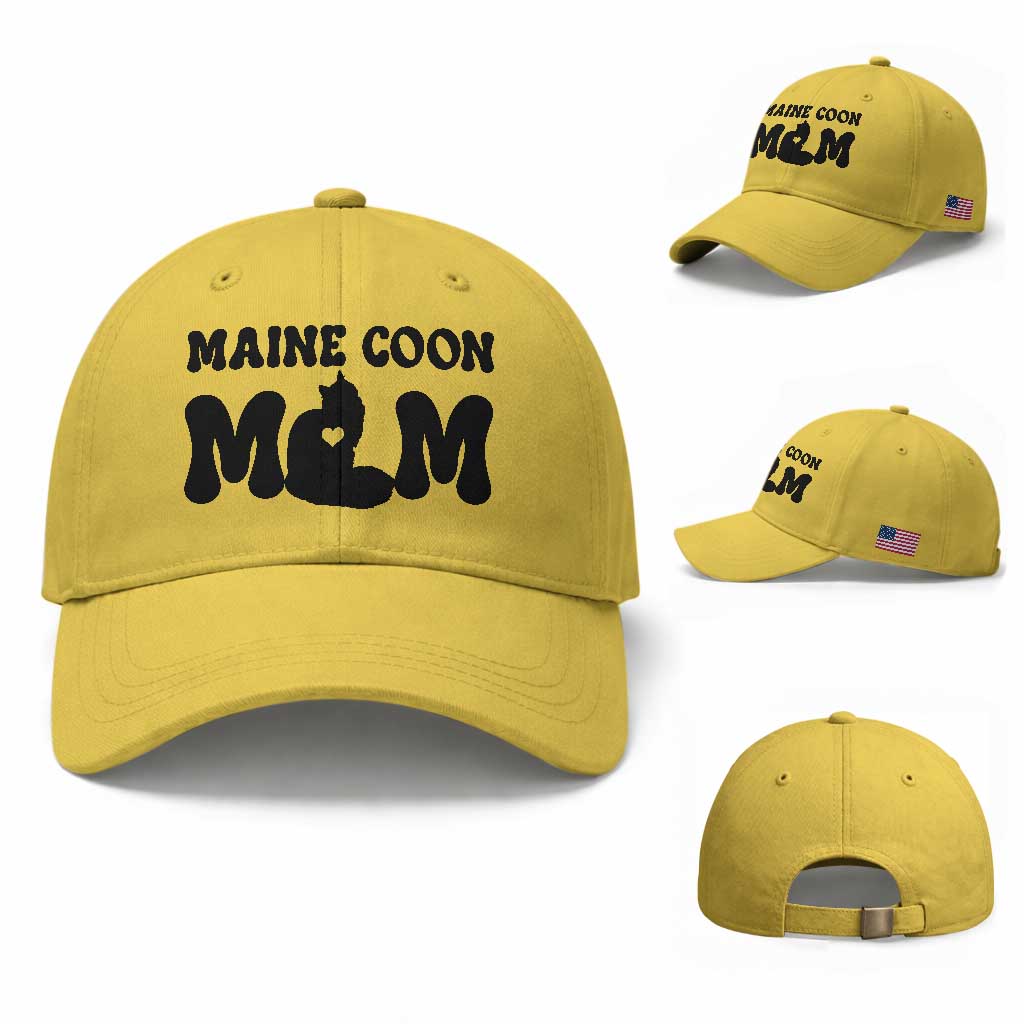 Maine Coon Mom Baseball Cap Cat Lover Gift For Her