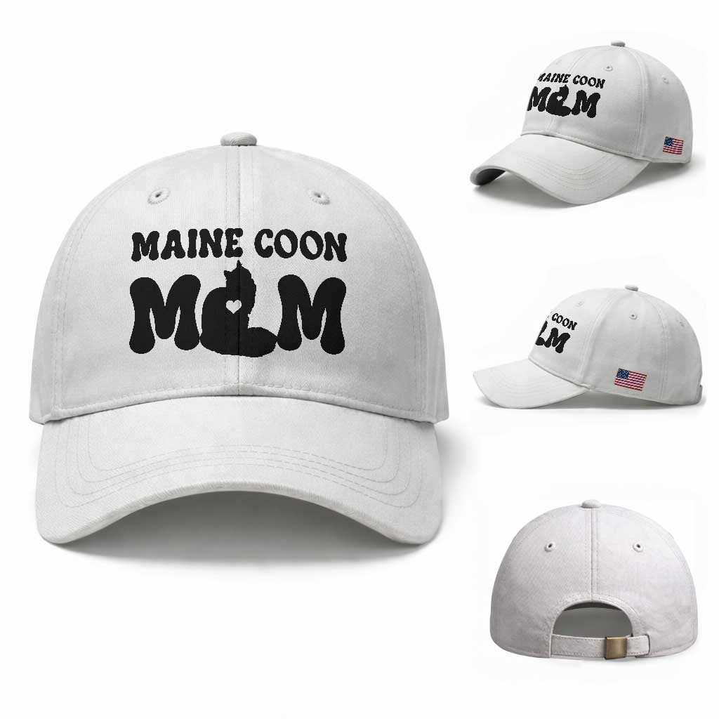 Maine Coon Mom Baseball Cap Cat Lover Gift For Her