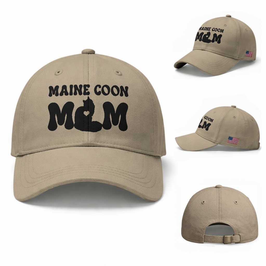 Maine Coon Mom Baseball Cap Cat Lover Gift For Her