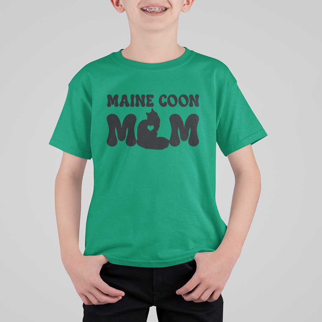 Maine Coon Mom T Shirt For Kid Cat Lover Gift For Her