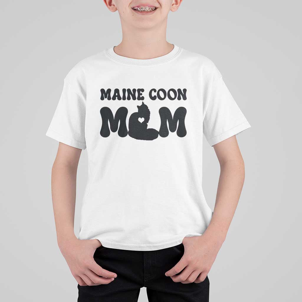 Maine Coon Mom T Shirt For Kid Cat Lover Gift For Her