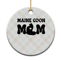 Maine Coon Mom Ceramic Ornament Cat Lover Gift For Her
