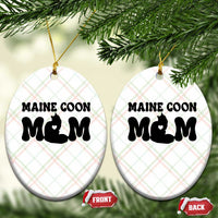 Maine Coon Mom Ceramic Ornament Cat Lover Gift For Her