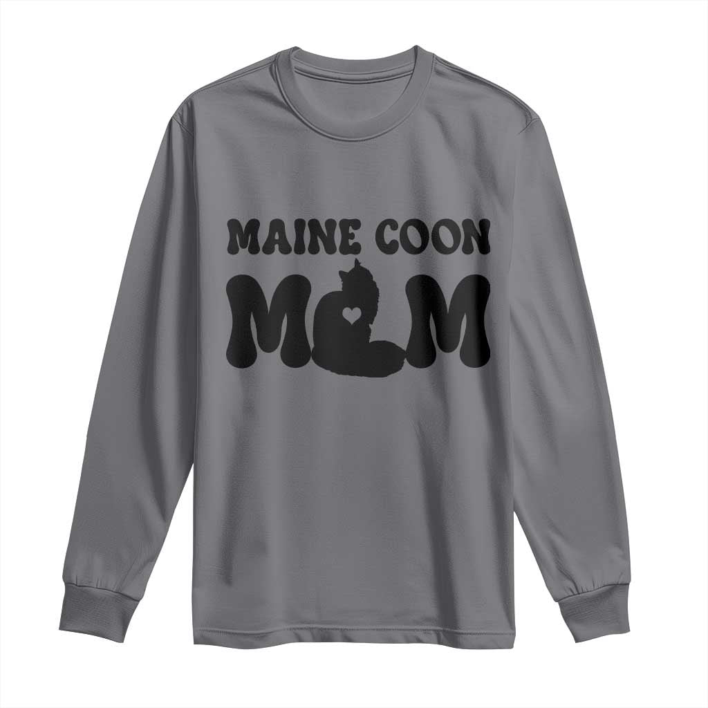 Maine Coon Mom Long Sleeve Shirt Cat Lover Gift For Her