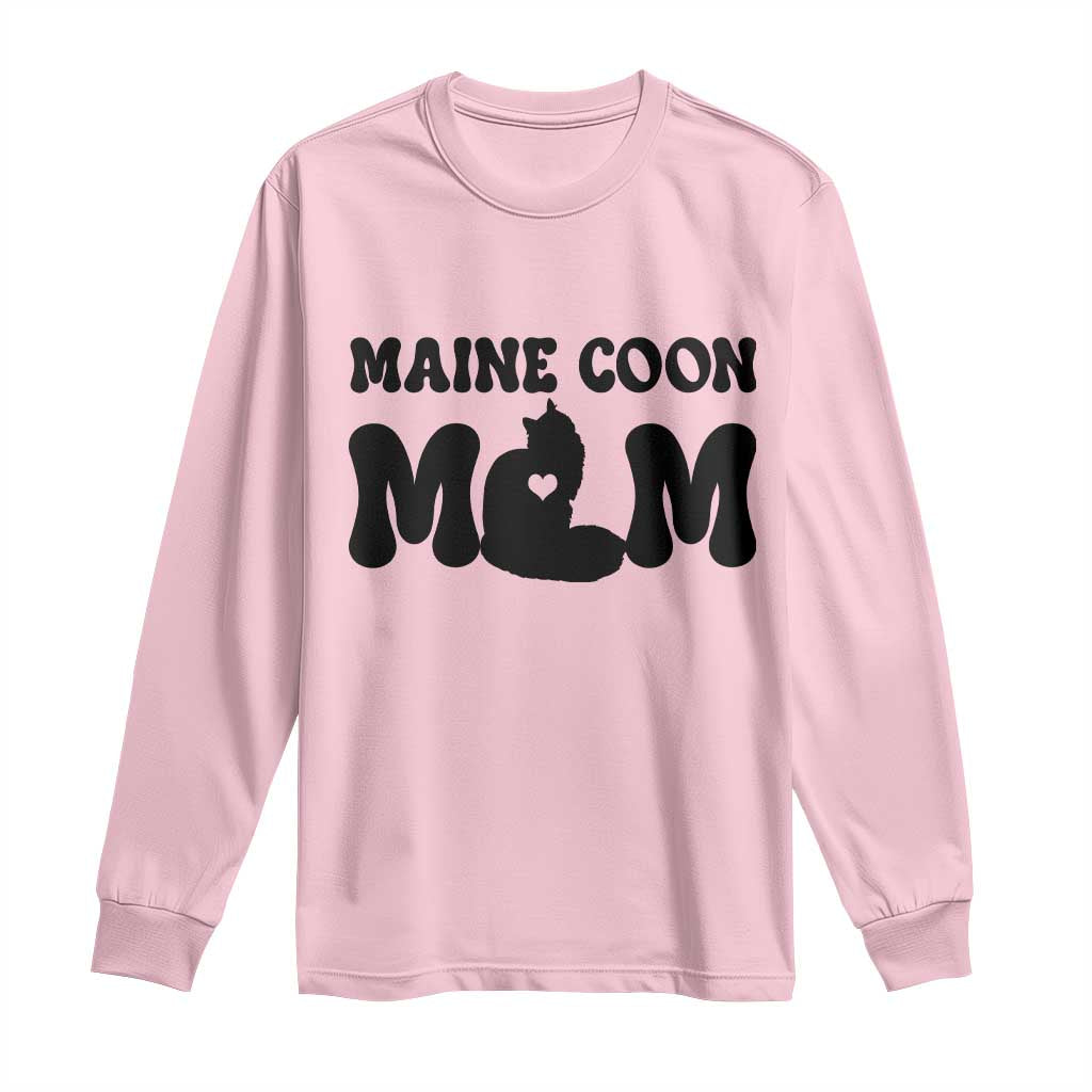 Maine Coon Mom Long Sleeve Shirt Cat Lover Gift For Her