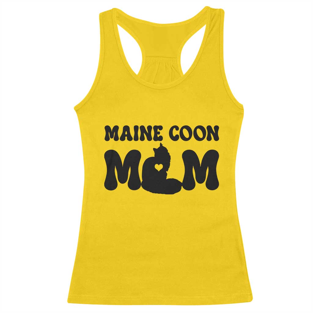 Maine Coon Mom Racerback Tank Top Cat Lover Gift For Her