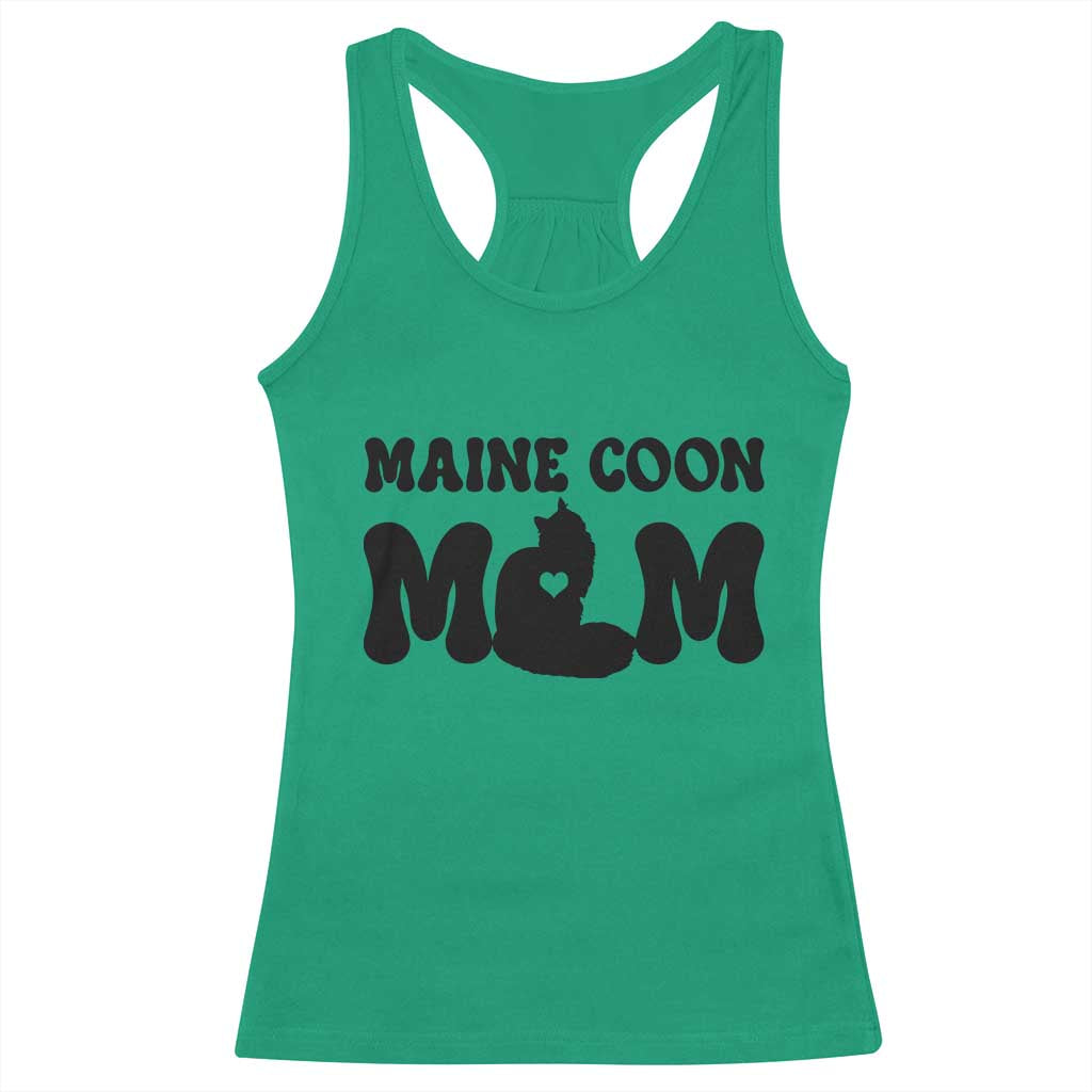 Maine Coon Mom Racerback Tank Top Cat Lover Gift For Her