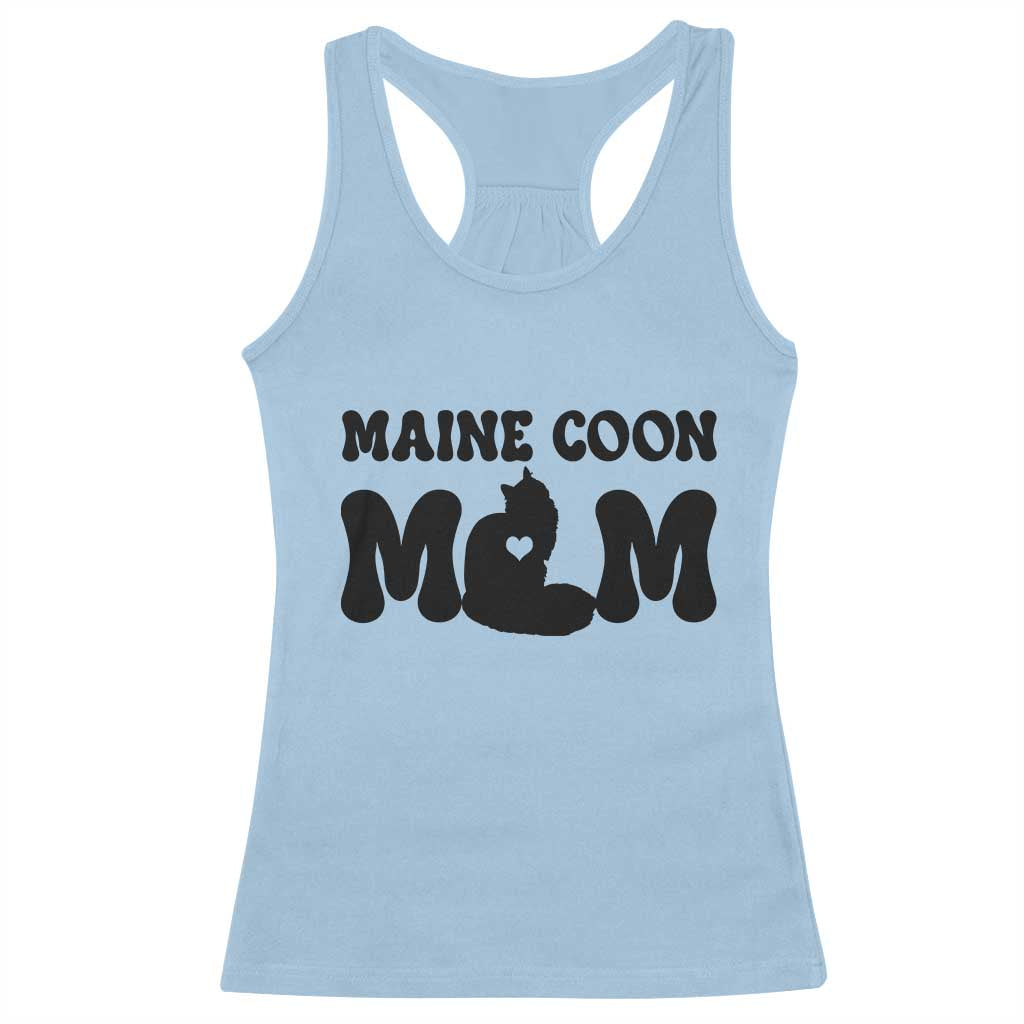 Maine Coon Mom Racerback Tank Top Cat Lover Gift For Her