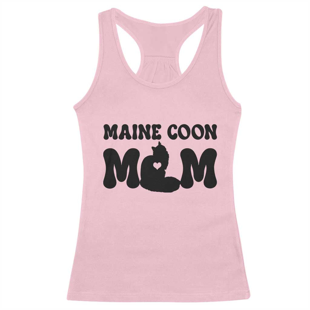 Maine Coon Mom Racerback Tank Top Cat Lover Gift For Her