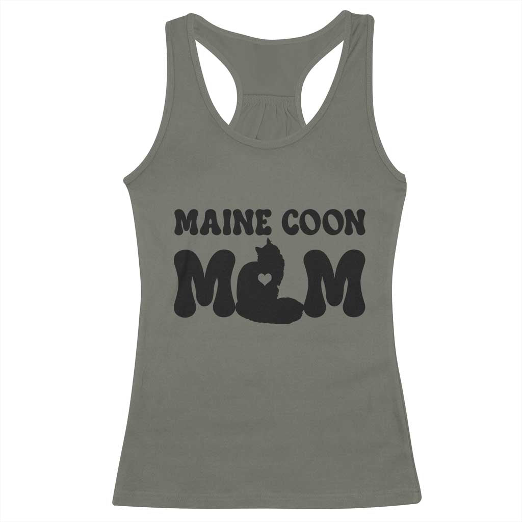 Maine Coon Mom Racerback Tank Top Cat Lover Gift For Her