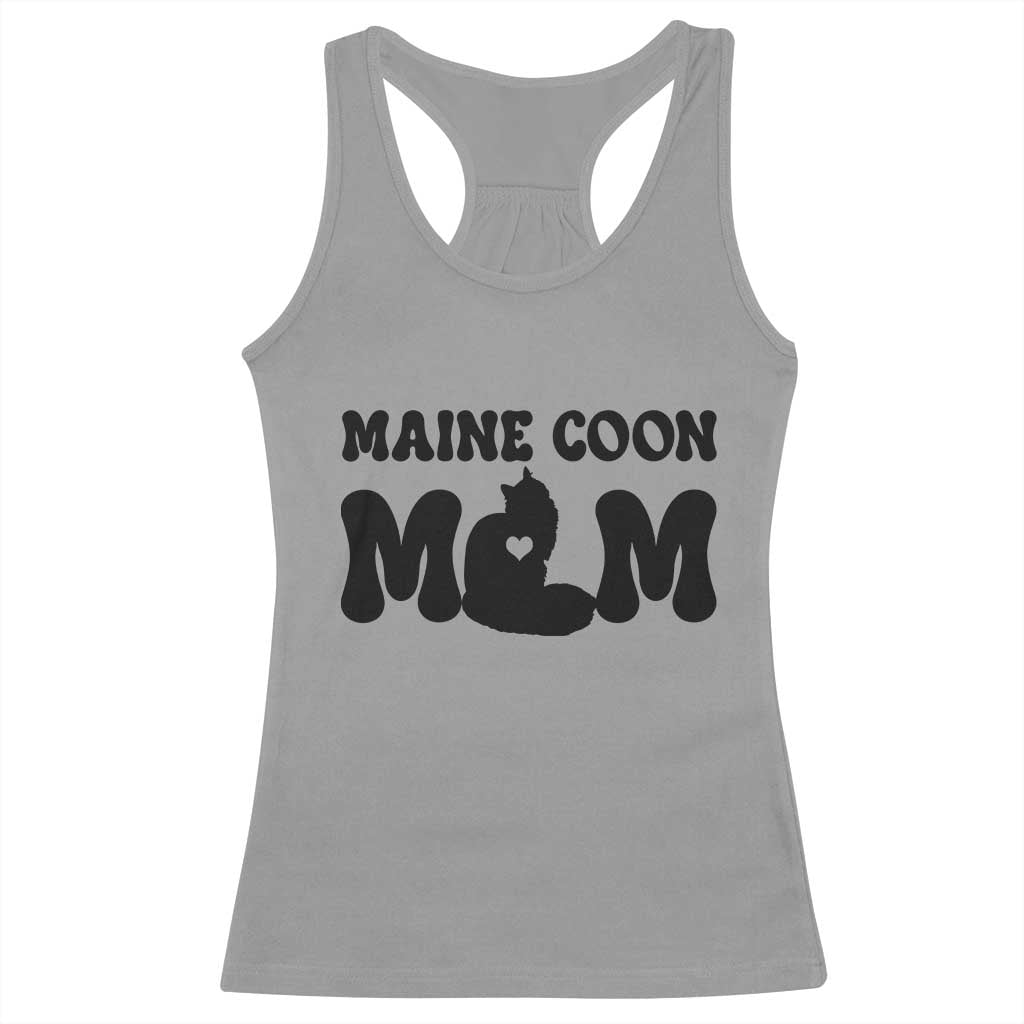 Maine Coon Mom Racerback Tank Top Cat Lover Gift For Her