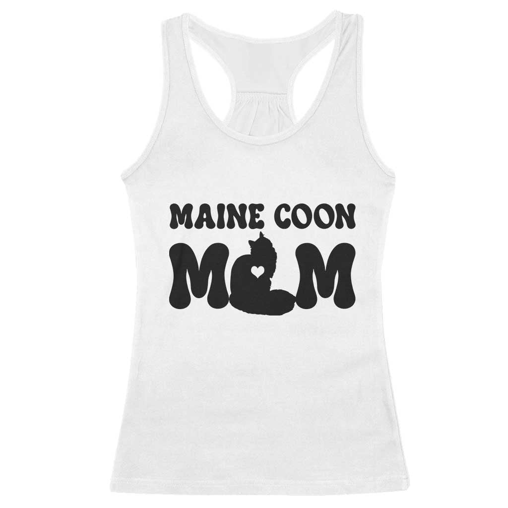 Maine Coon Mom Racerback Tank Top Cat Lover Gift For Her