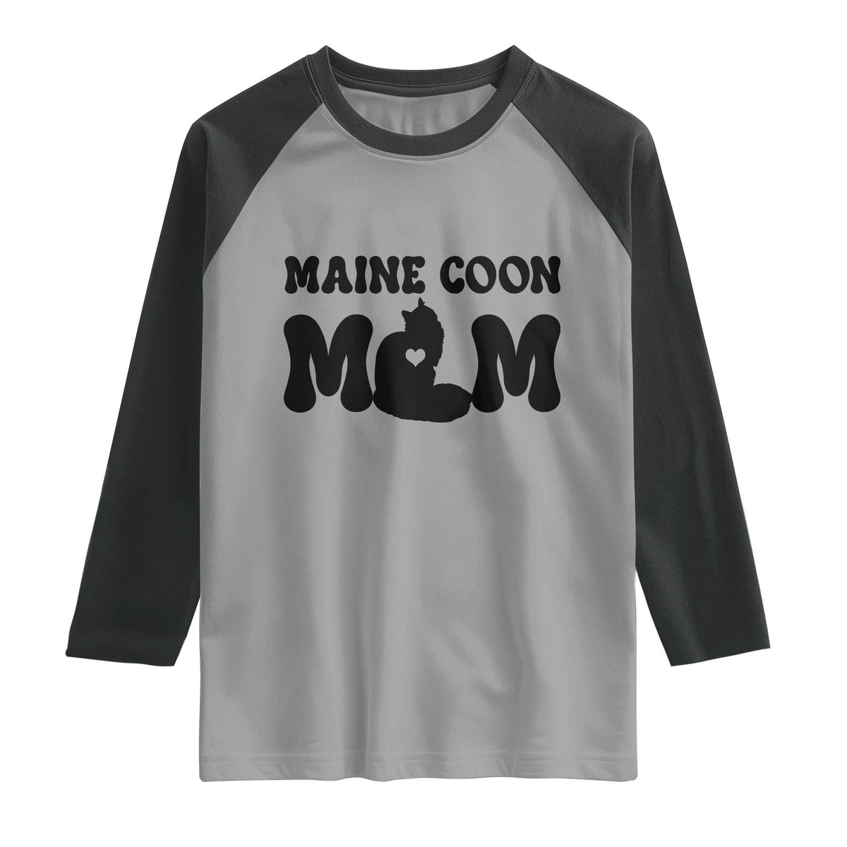 Maine Coon Mom Raglan Shirt Cat Lover Gift For Her