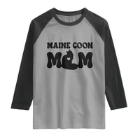 Maine Coon Mom Raglan Shirt Cat Lover Gift For Her