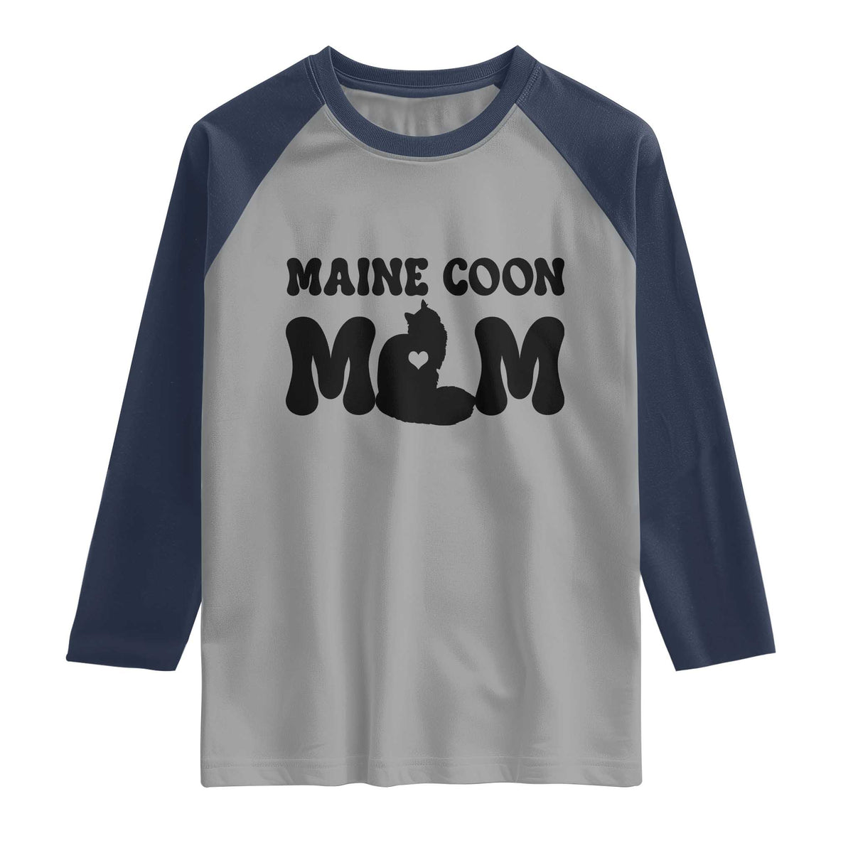 Maine Coon Mom Raglan Shirt Cat Lover Gift For Her