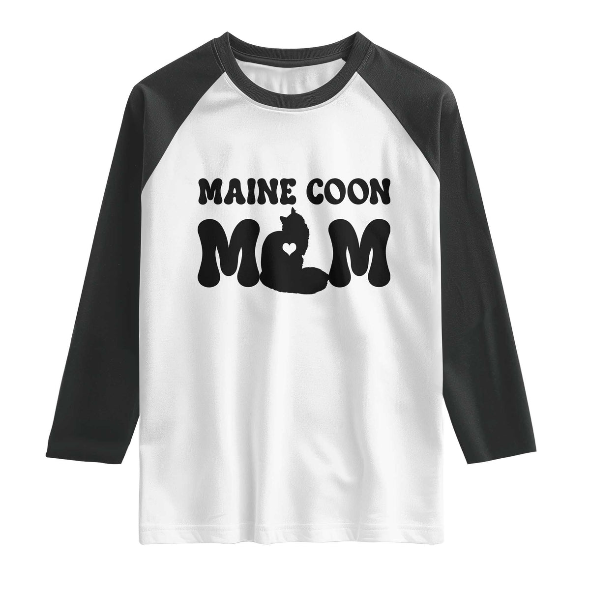Maine Coon Mom Raglan Shirt Cat Lover Gift For Her