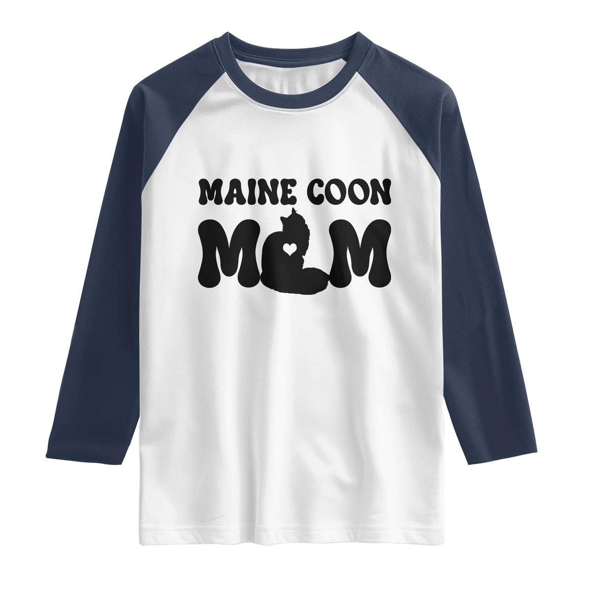 Maine Coon Mom Raglan Shirt Cat Lover Gift For Her