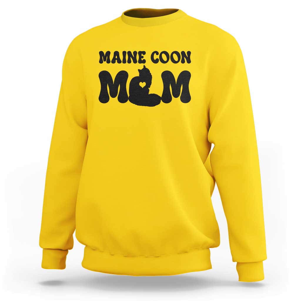 Maine Coon Mom Sweatshirt Cat Lover Gift For Her