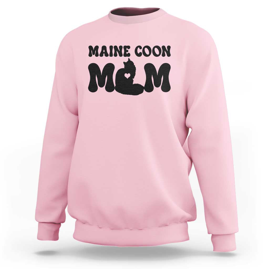Maine Coon Mom Sweatshirt Cat Lover Gift For Her