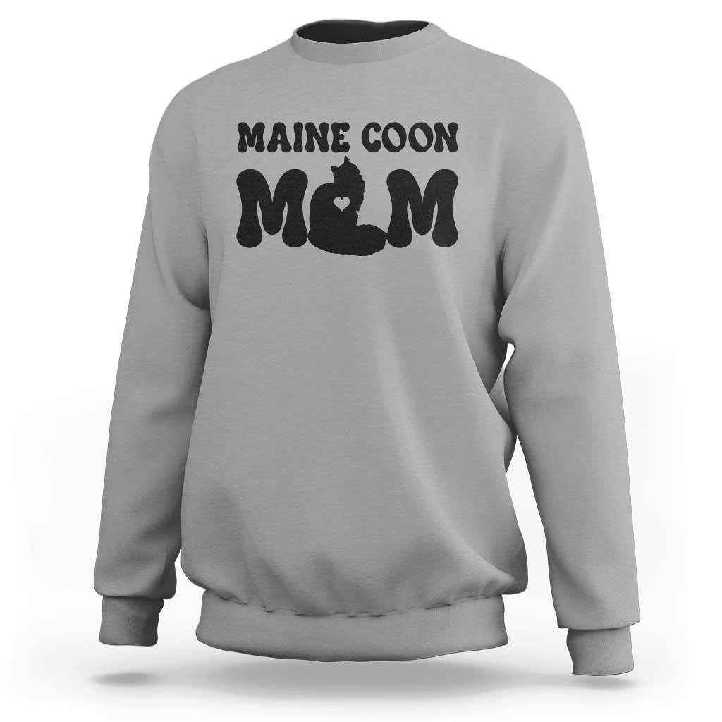 Maine Coon Mom Sweatshirt Cat Lover Gift For Her