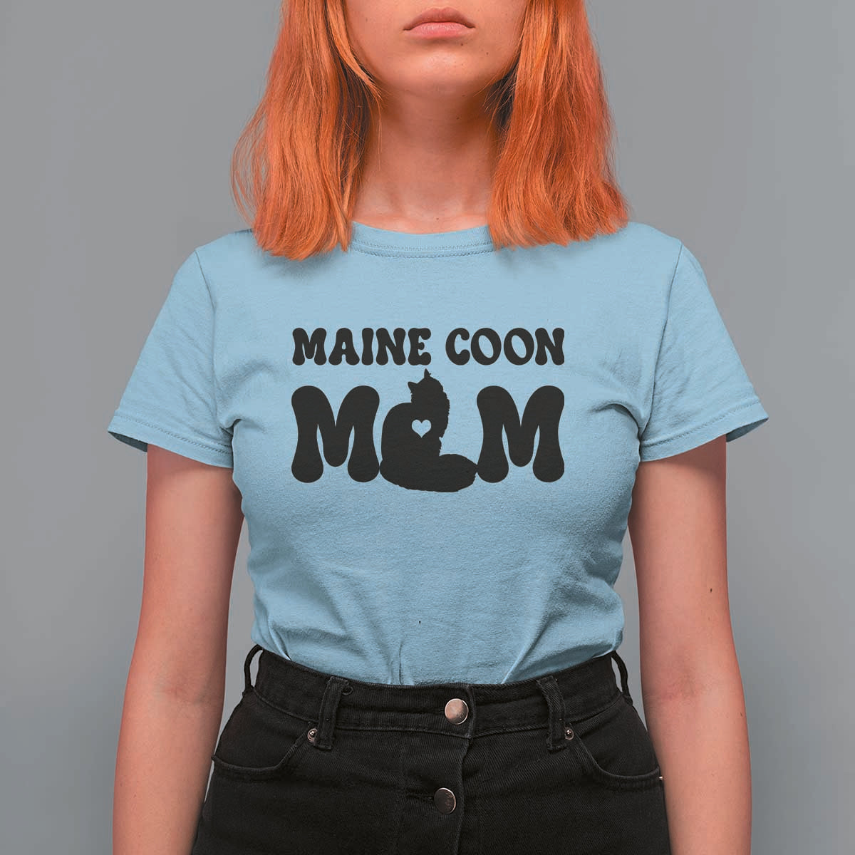 Maine Coon Mom T Shirt For Women Cat Lover Gift For Her