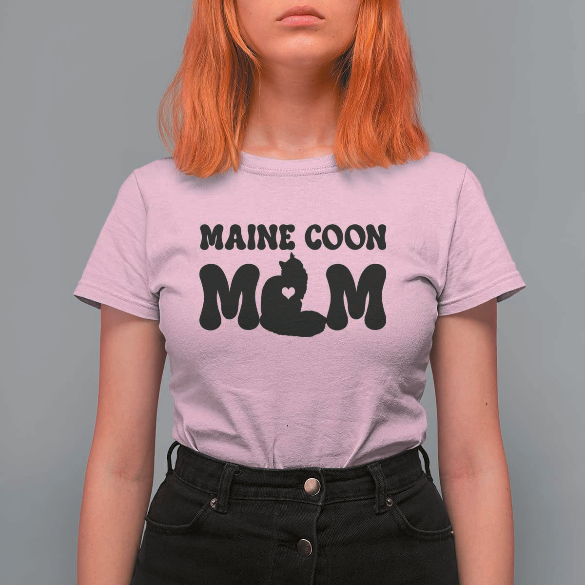 Maine Coon Mom T Shirt For Women Cat Lover Gift For Her