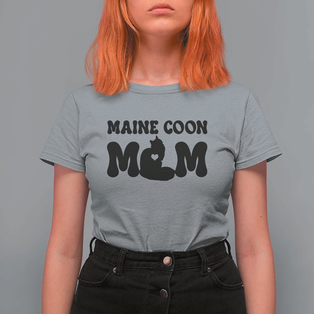 Maine Coon Mom T Shirt For Women Cat Lover Gift For Her