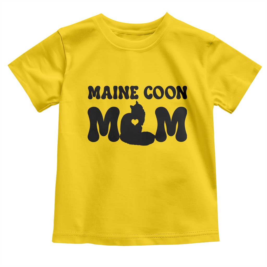 Maine Coon Mom Toddler T Shirt Cat Lover Gift For Her
