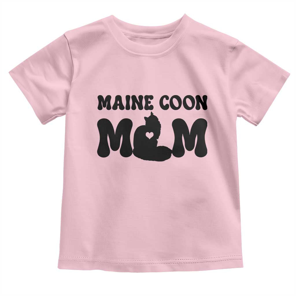 Maine Coon Mom Toddler T Shirt Cat Lover Gift For Her