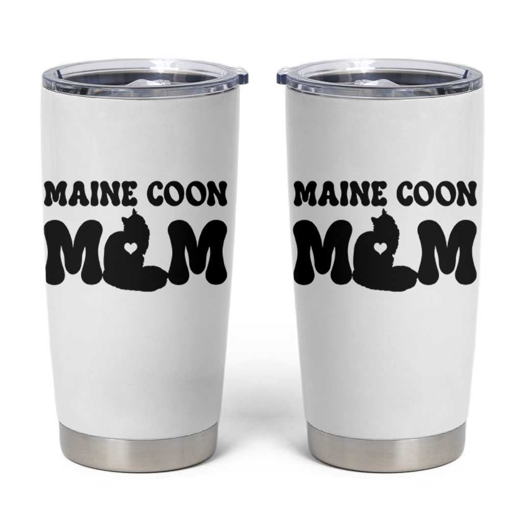 Maine Coon Mom Tumbler Cup Cat Lover Gift For Her