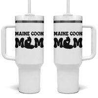 Maine Coon Mom Tumbler With Handle Cat Lover Gift For Her