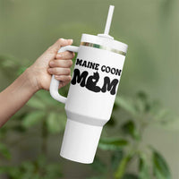 Maine Coon Mom Tumbler With Handle Cat Lover Gift For Her