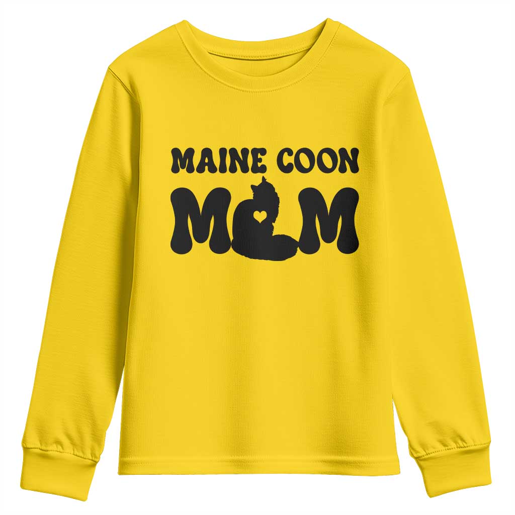 Maine Coon Mom Youth Sweatshirt Cat Lover Gift For Her