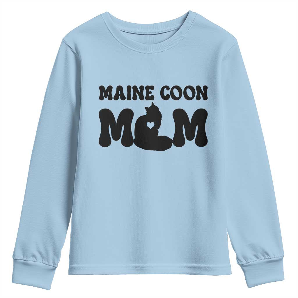 Maine Coon Mom Youth Sweatshirt Cat Lover Gift For Her