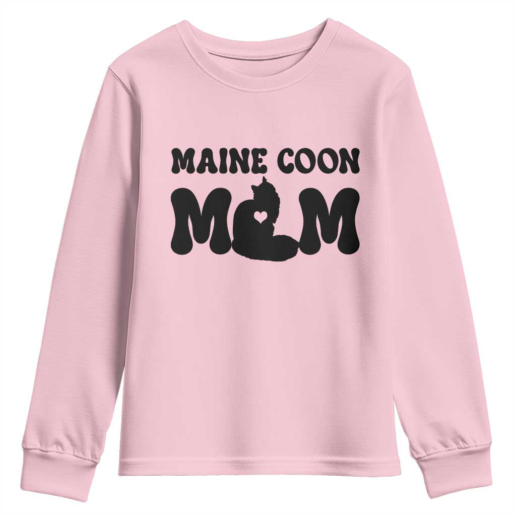 Maine Coon Mom Youth Sweatshirt Cat Lover Gift For Her