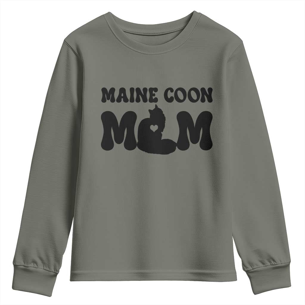 Maine Coon Mom Youth Sweatshirt Cat Lover Gift For Her