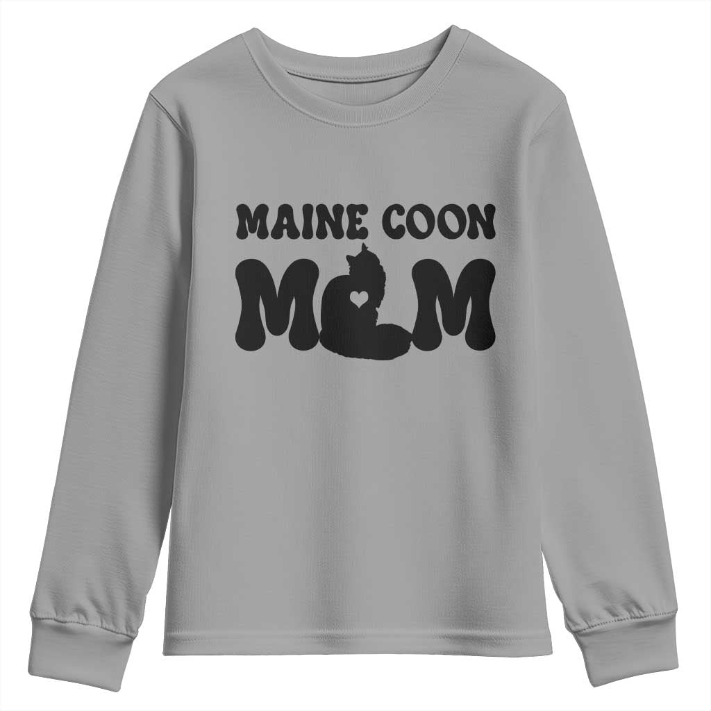 Maine Coon Mom Youth Sweatshirt Cat Lover Gift For Her