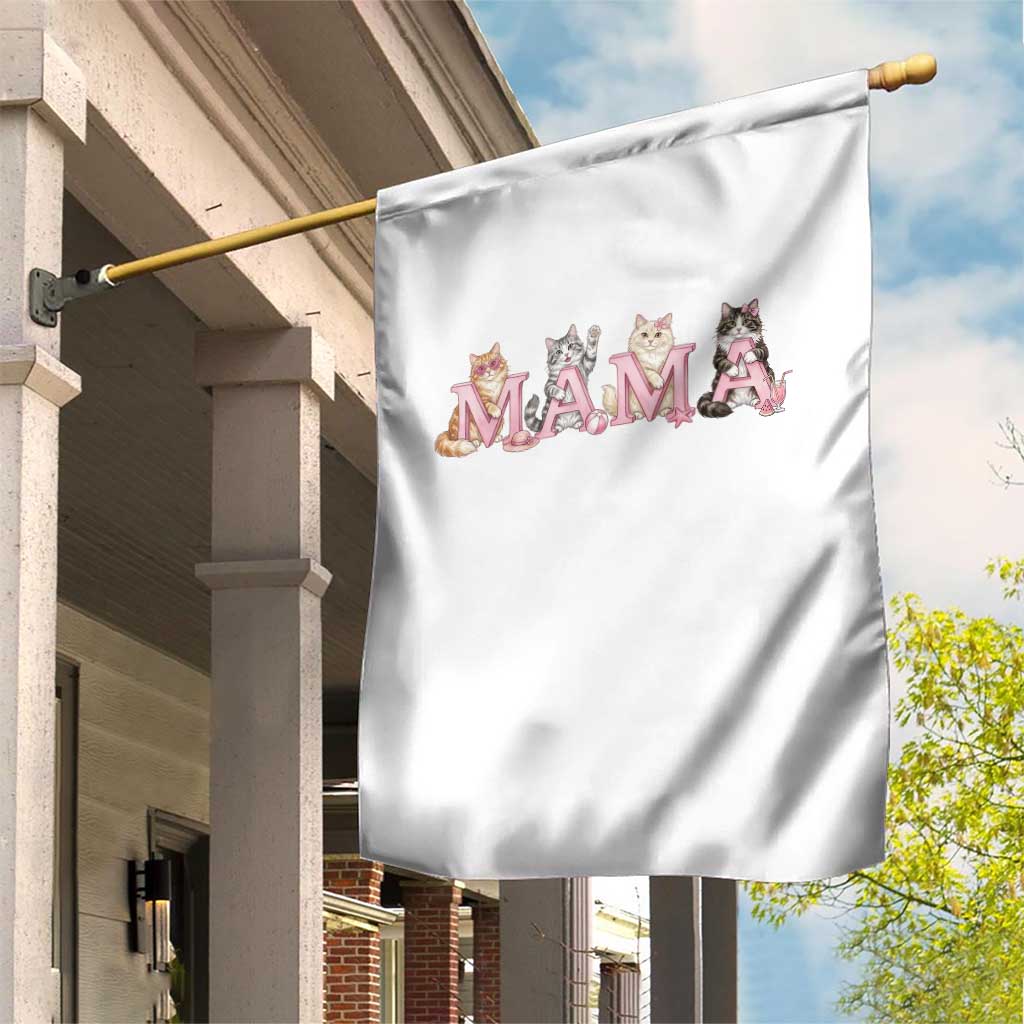 Proud Maine Coon Mama Garden Flag Cat Lover Gift