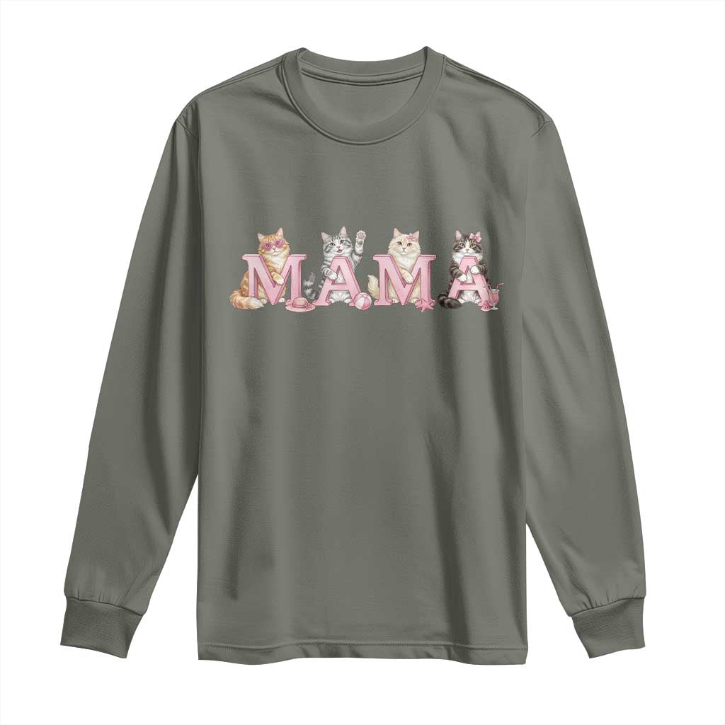 Proud Maine Coon Mama Long Sleeve Shirt Cat Lover Gift