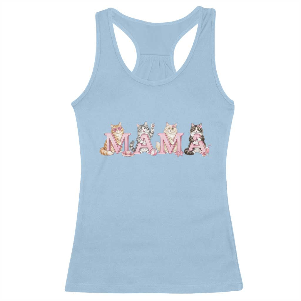 Proud Maine Coon Mama Racerback Tank Top Cat Lover Gift