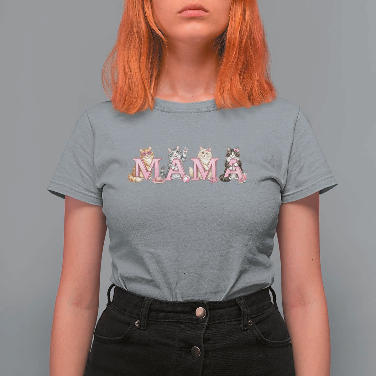 Proud Maine Coon Mama T Shirt For Women Cat Lover Gift