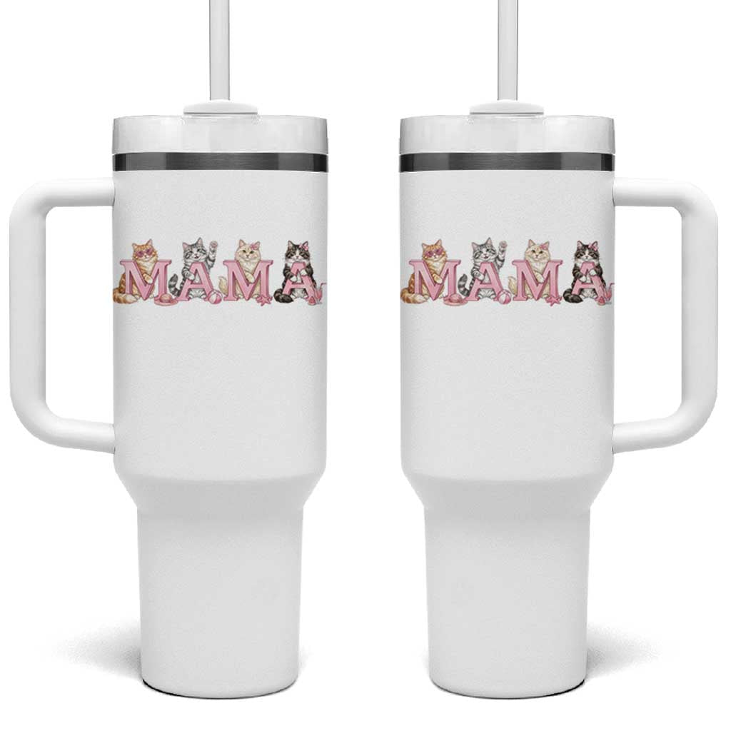 Proud Maine Coon Mama Tumbler With Handle Cat Lover Gift