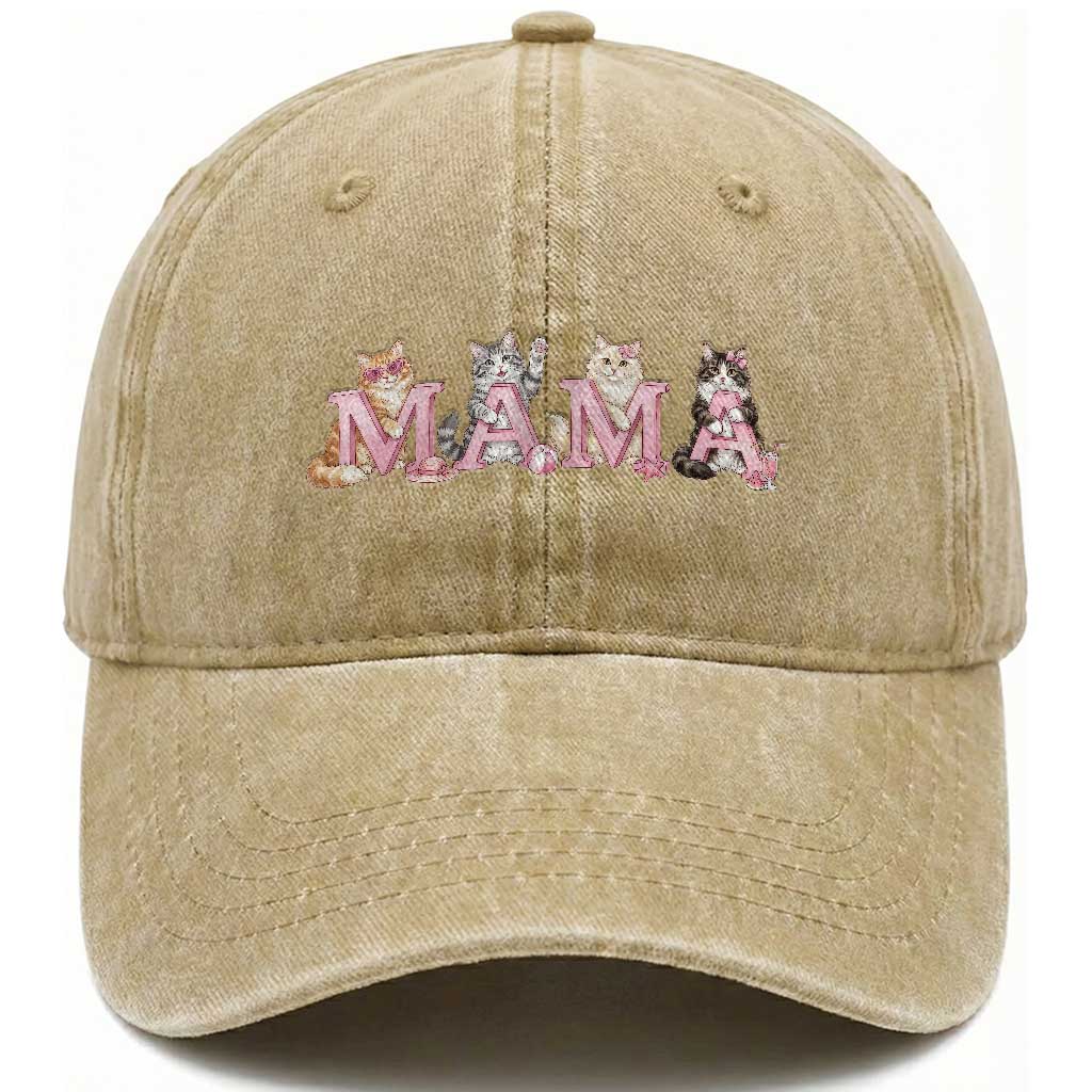 Proud Maine Coon Mama Washed Cotton Baseball Cap Cat Lover Gift