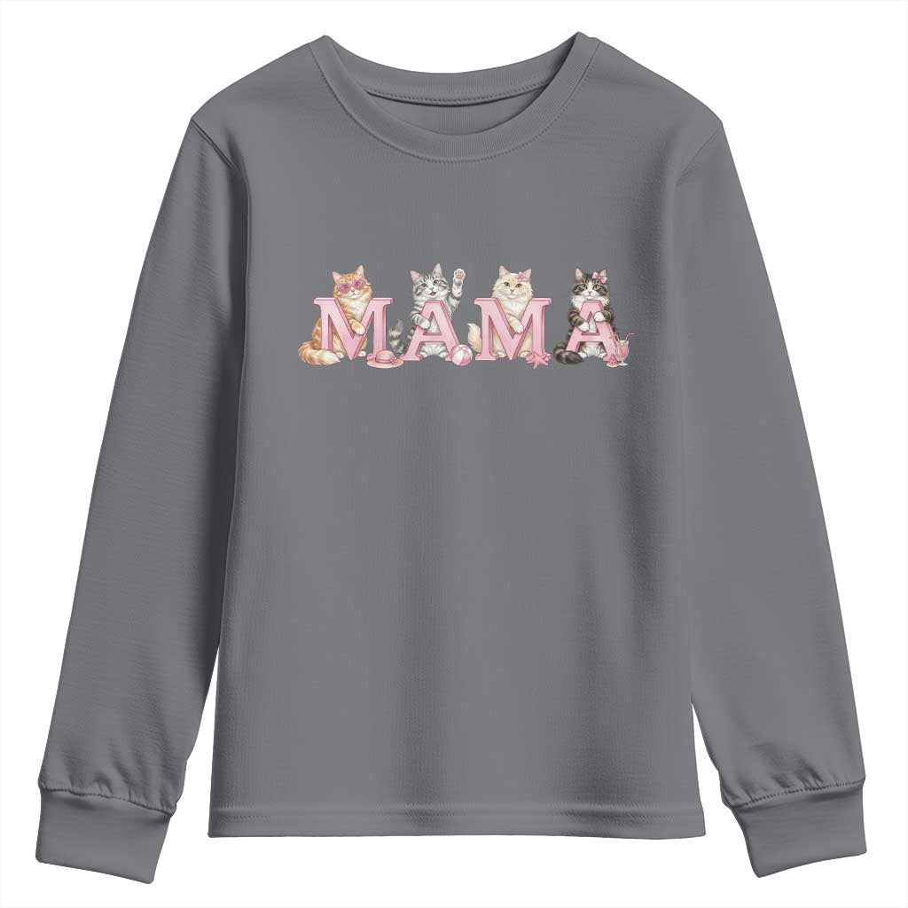 Proud Maine Coon Mama Youth Sweatshirt Cat Lover Gift
