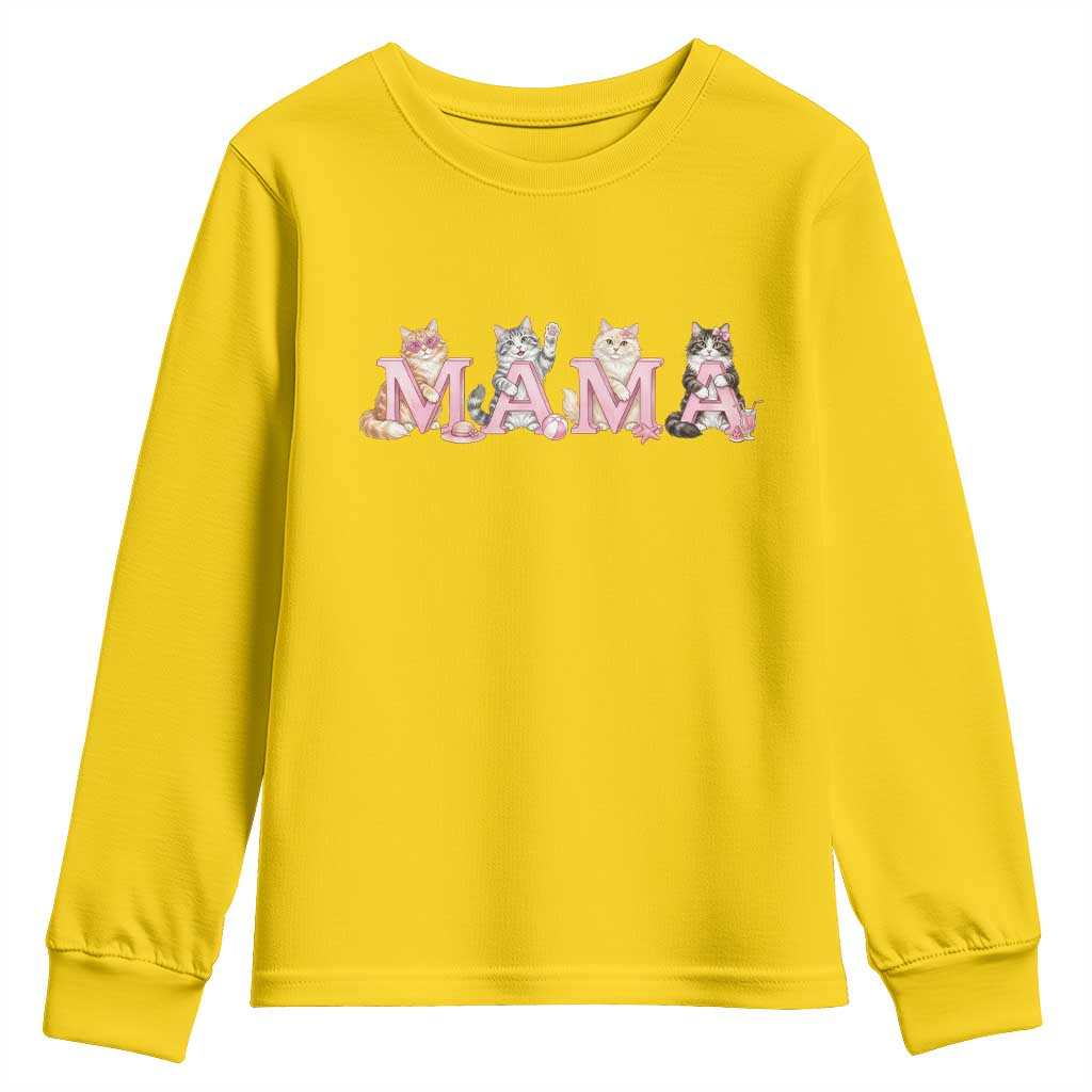 Proud Maine Coon Mama Youth Sweatshirt Cat Lover Gift