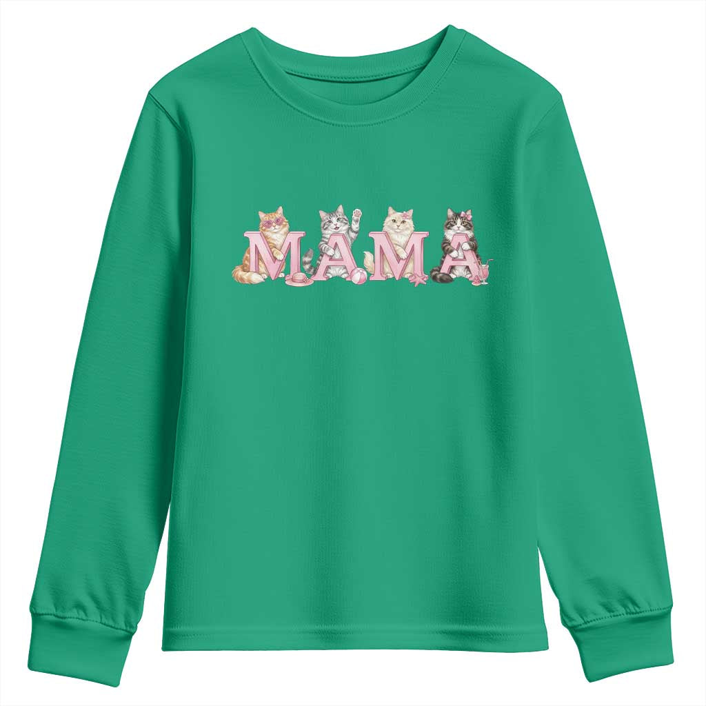 Proud Maine Coon Mama Youth Sweatshirt Cat Lover Gift