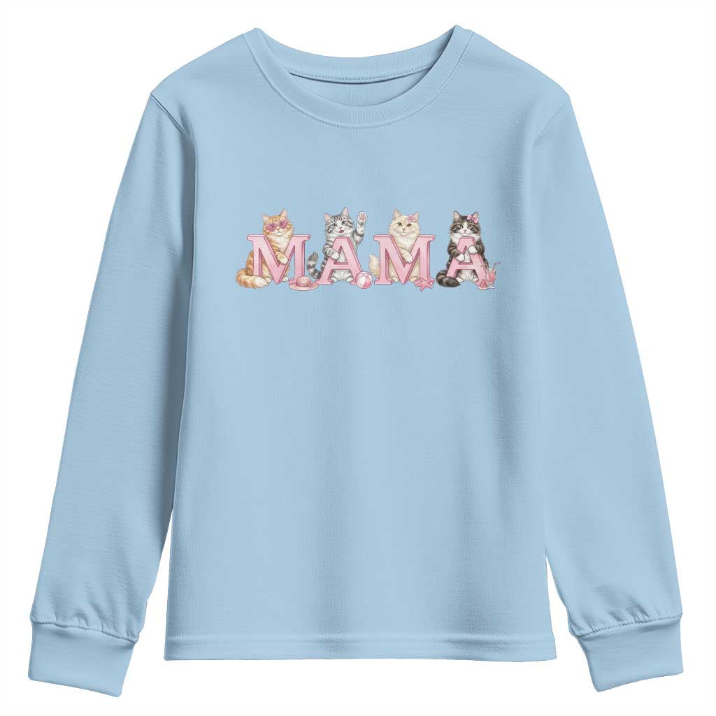 Proud Maine Coon Mama Youth Sweatshirt Cat Lover Gift