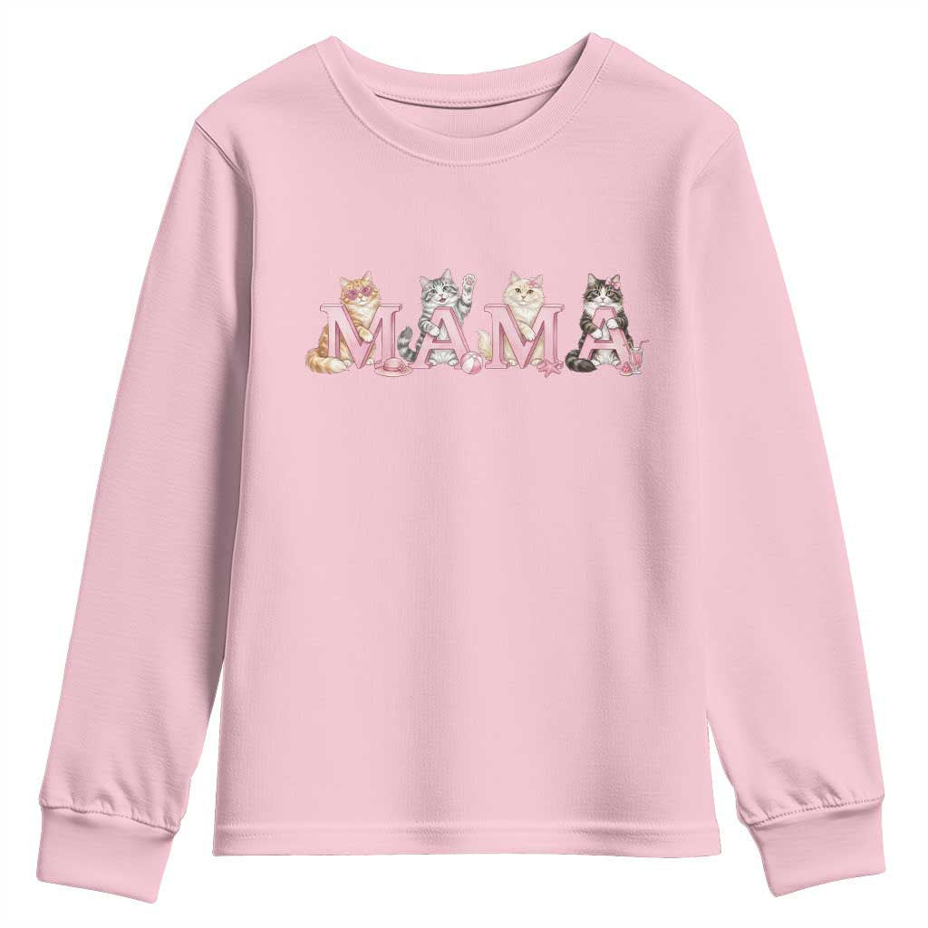 Proud Maine Coon Mama Youth Sweatshirt Cat Lover Gift