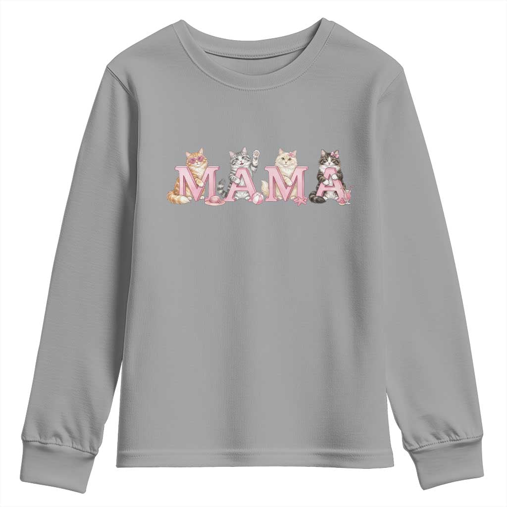 Proud Maine Coon Mama Youth Sweatshirt Cat Lover Gift
