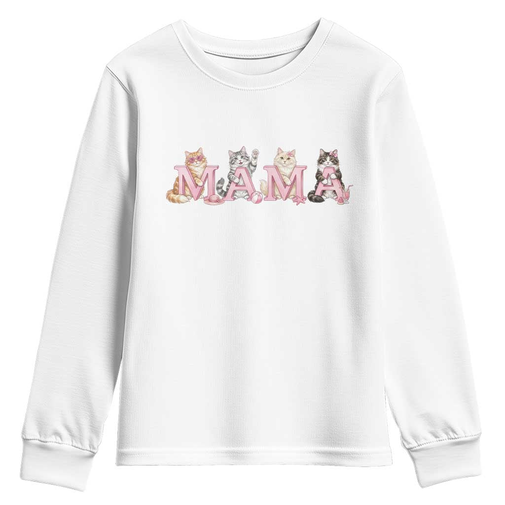 Proud Maine Coon Mama Youth Sweatshirt Cat Lover Gift